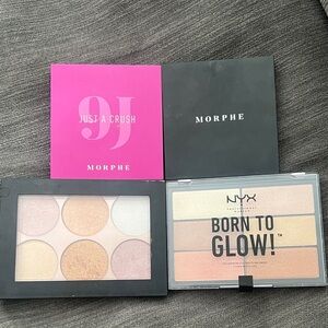 Bundle of palettes shadow and  Highlighter Palettes